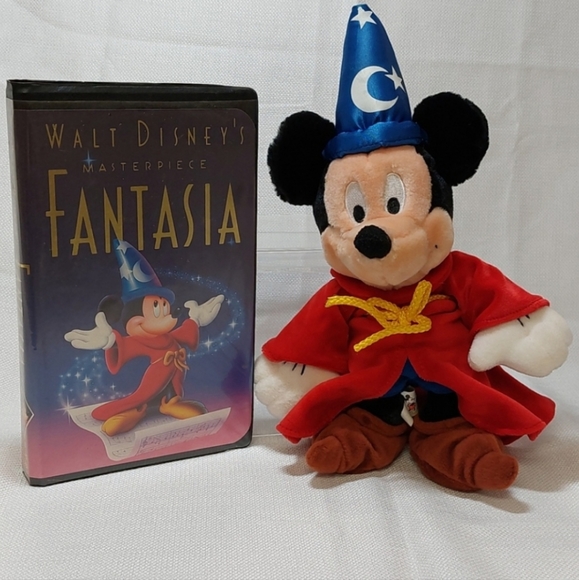 Disney's Fantasia VHS/Sorcerer's Apprentice Doll - Picture 1 of 13